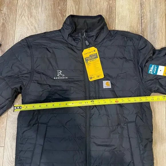 CARHARTT Men's Rain Defender Gilliam Jacket Size M In Black - Picture 7 of 11